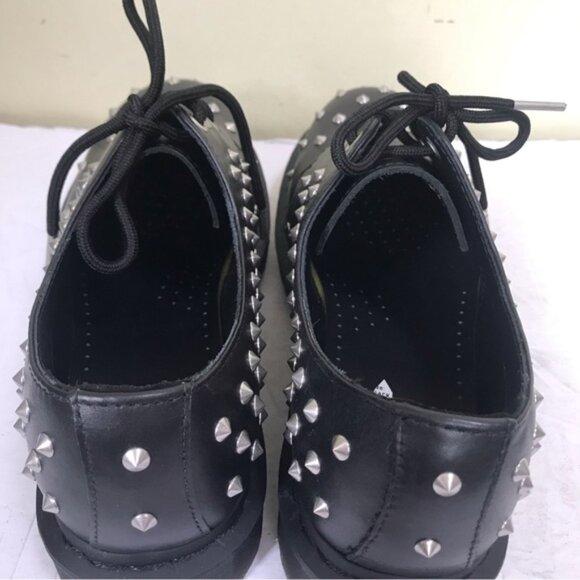 Dr. Martens NEW Stud WANAMA 1461 Leather Oxford Shoe Unisex Combat Boots 8 Black - Picture 11 of 16